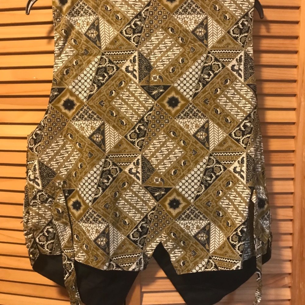 80’s vintage beaded brown funky vest - Picture 3 of 5